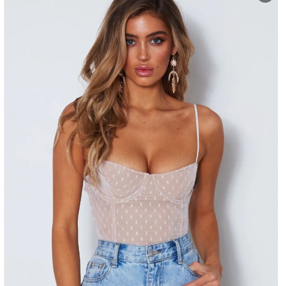 White Fox Boutique No Looking Back Bodysuit - White (NEW)